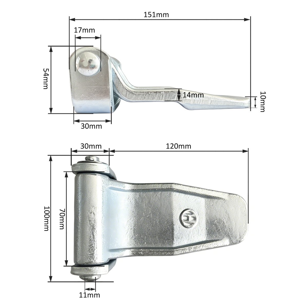 Straight Seat Small Leaf Hinge - 图片 2