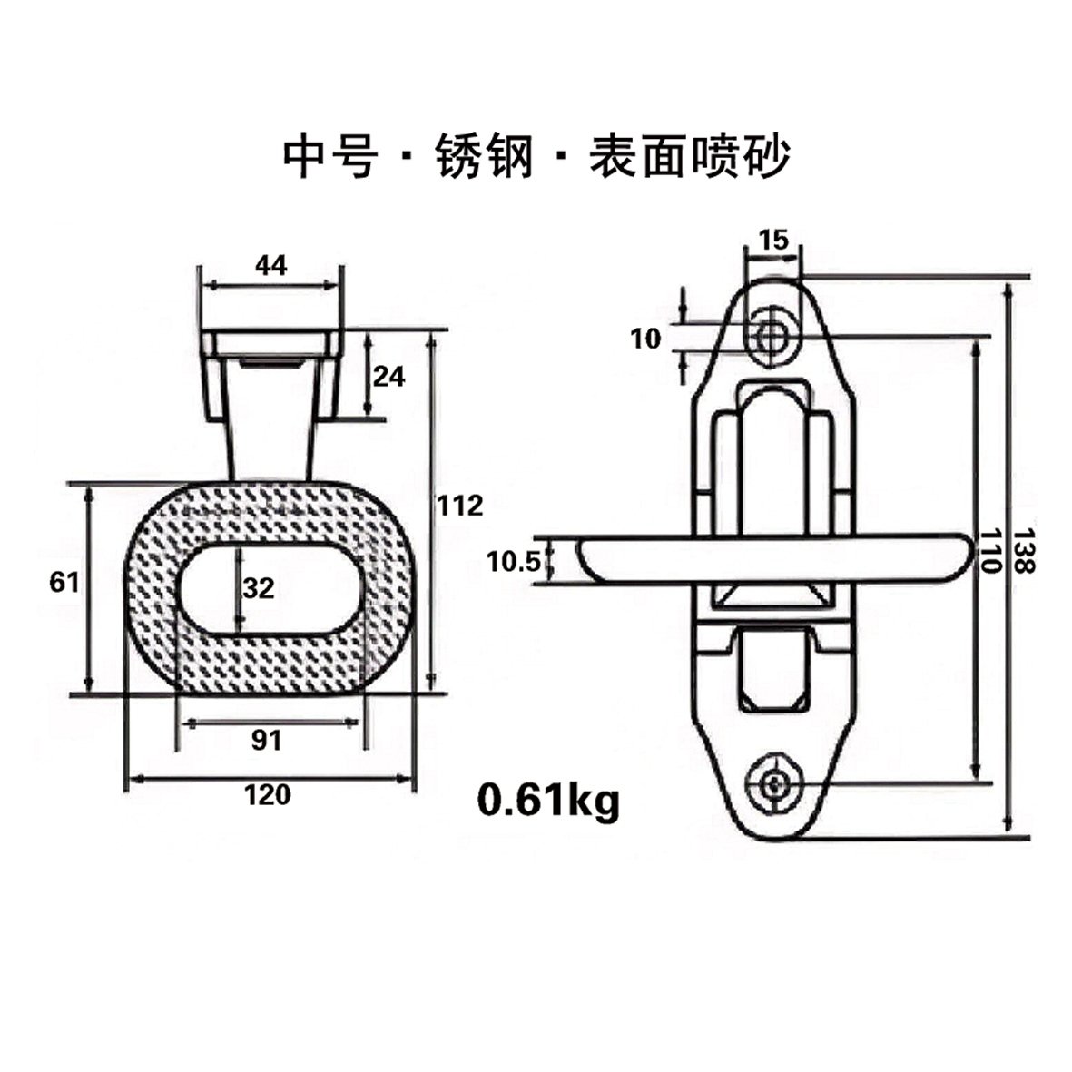 Medium Size Cast Iron, Surface Sandblasted - 图片 2